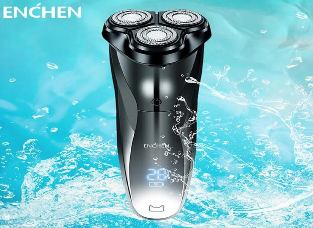 2020 New Enchen Blackstone 3 Electric Shaver for Men Full Body Washable uppladdningsbar skägg Trimmer Shaving Machine Electric Razor3409664