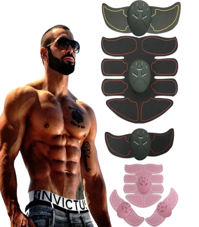 Ejercitador de Estimulador muscular Abdominal eléctrico, entrenador Unisex, pegatinas inteligentes para gimnasio, almohadilla para brazo, entrenamiento corporal, cinturón masajeador 5549456