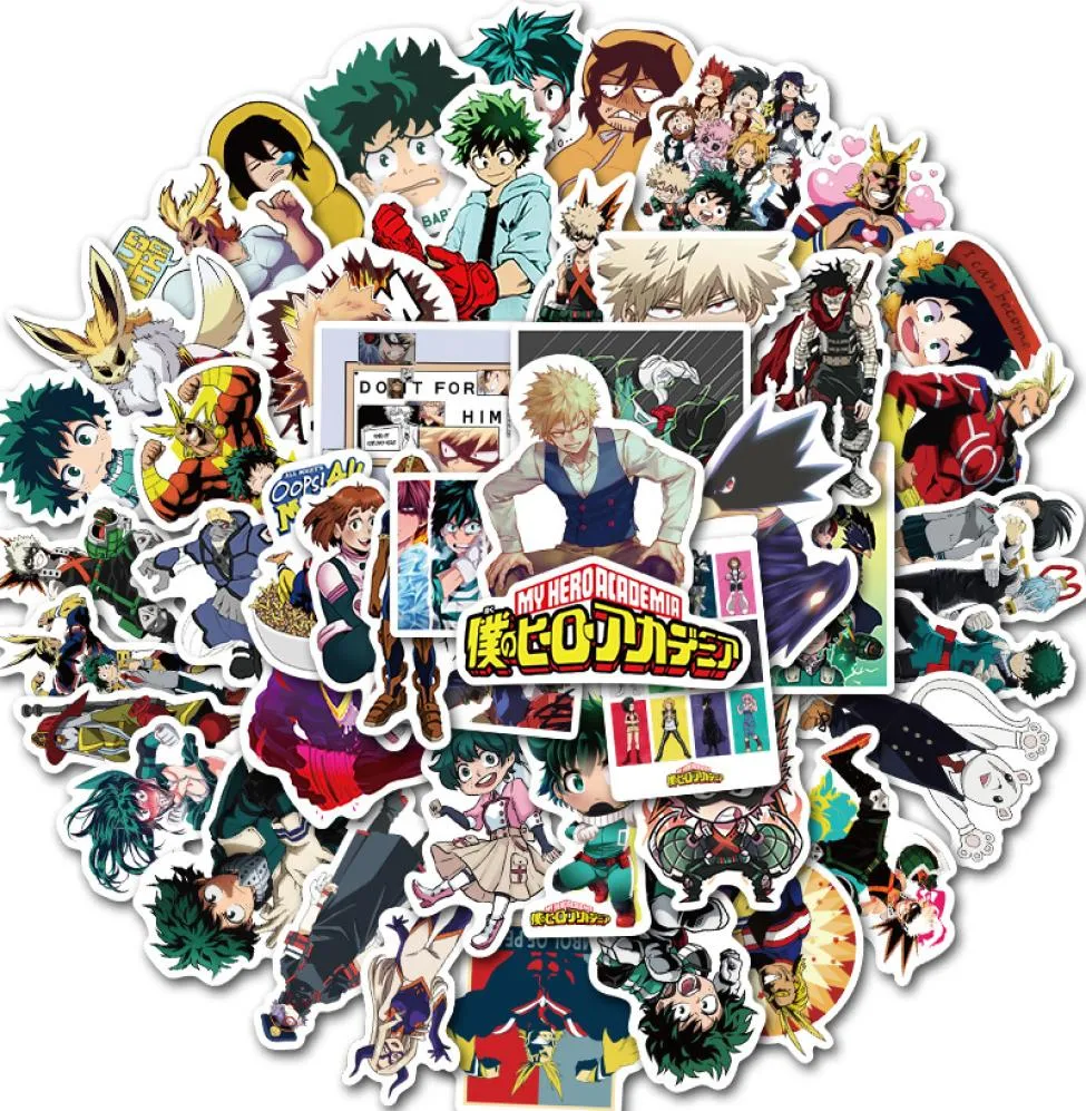 50 Niet-herhalende Anime Film Cartoon Computer Stickers Bagage Laptop Stickers Skateboard Gitaar Auto DIY Cool Graffiti Goedkoper Sti8293040