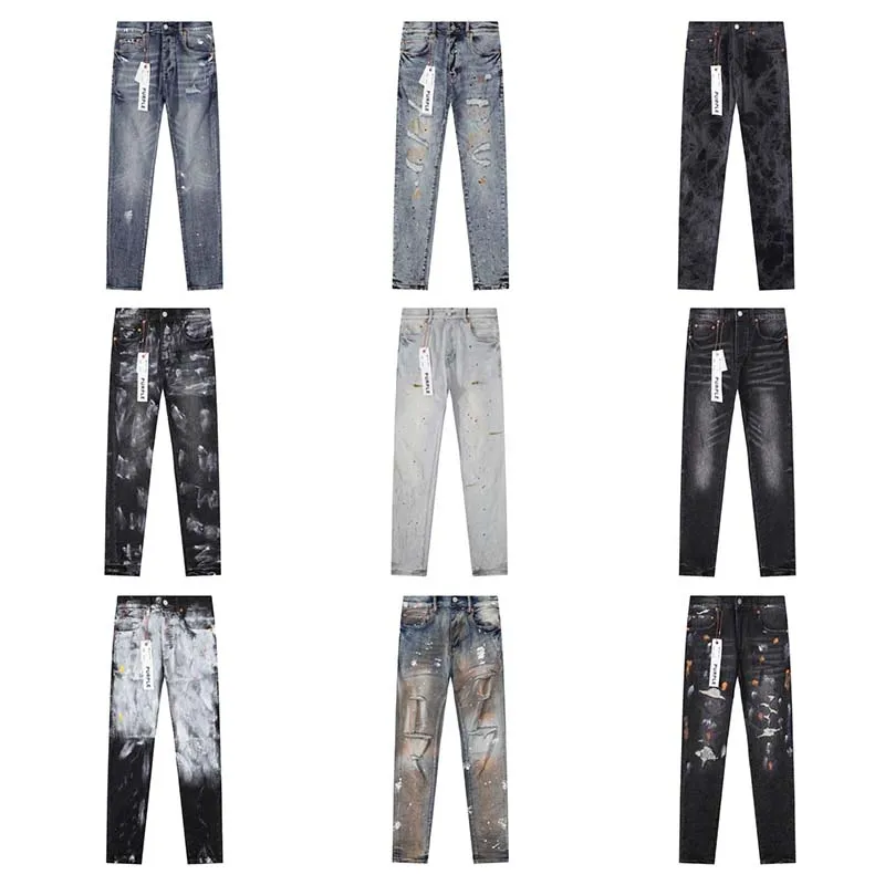 Designer-Männermode im Used-Look, zerrissen, hochwertige, gerade Retro-Hose, echte Top-Qualität, Motorradhose, lässige Jogginghose, Joggerhose, Trendhose, Jeans