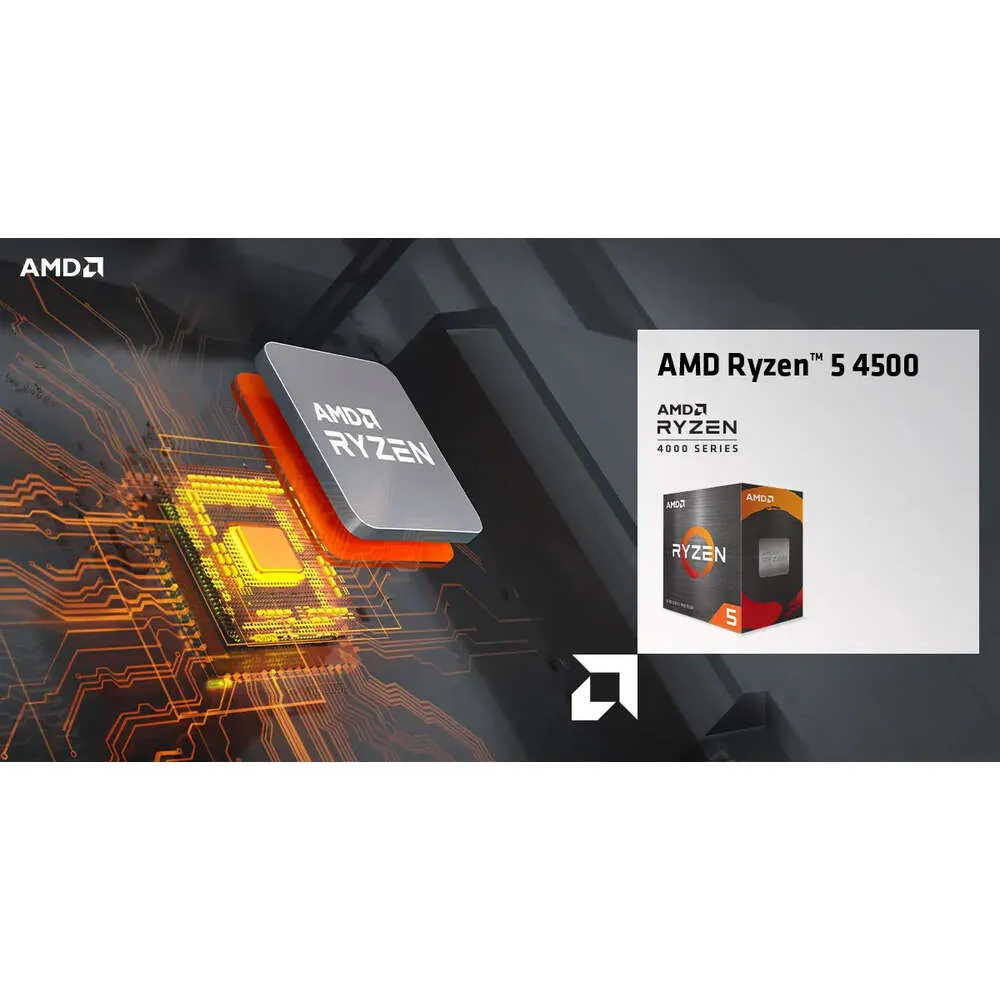 Cpu R5 4500 New AMD Ryzen 5 4500 R5 4500 Box CPU Desktop Processor 3.6 GHz 6 Core ...