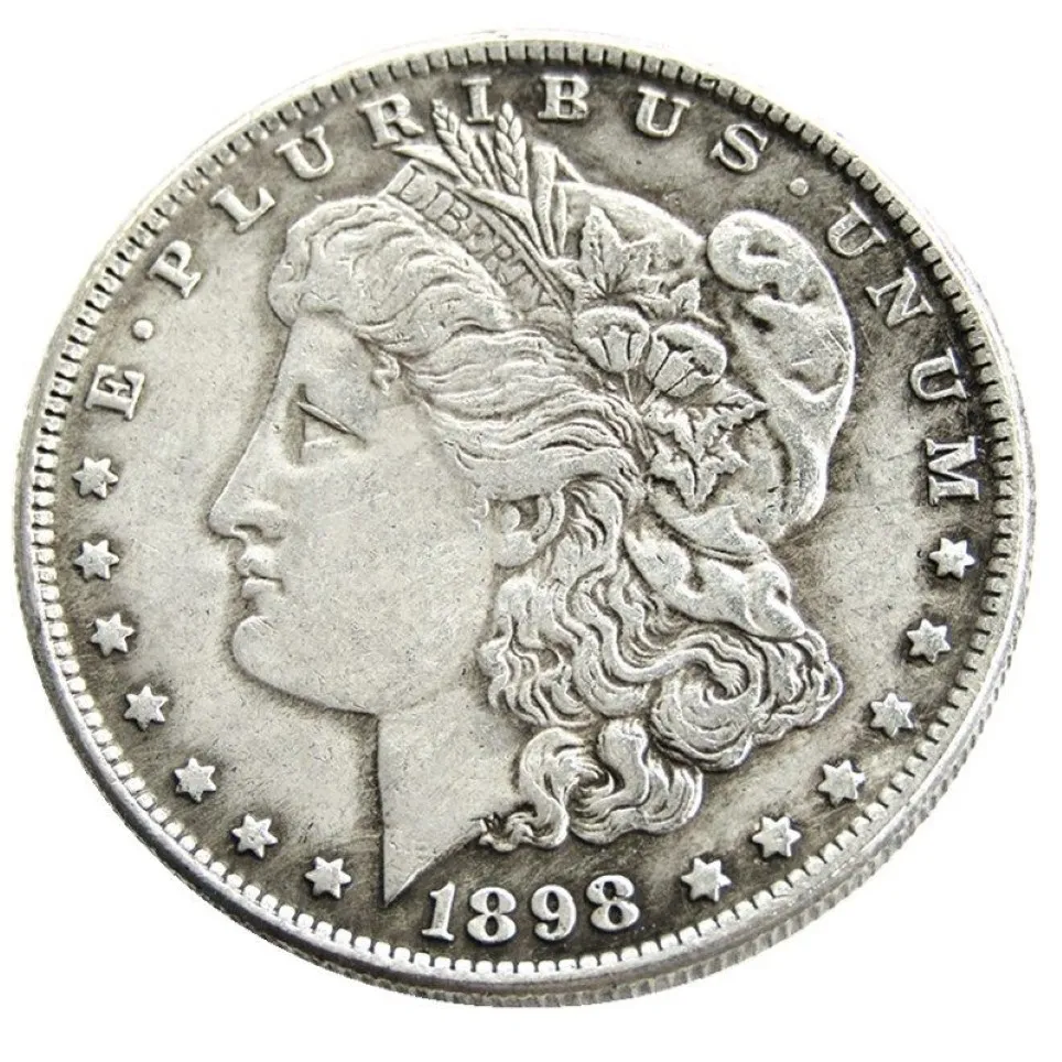 미국 1898-P-O-S Morgan Dollar Silver Plated Copy Coin Metal Craft Dies Manufacturing Factory 302w