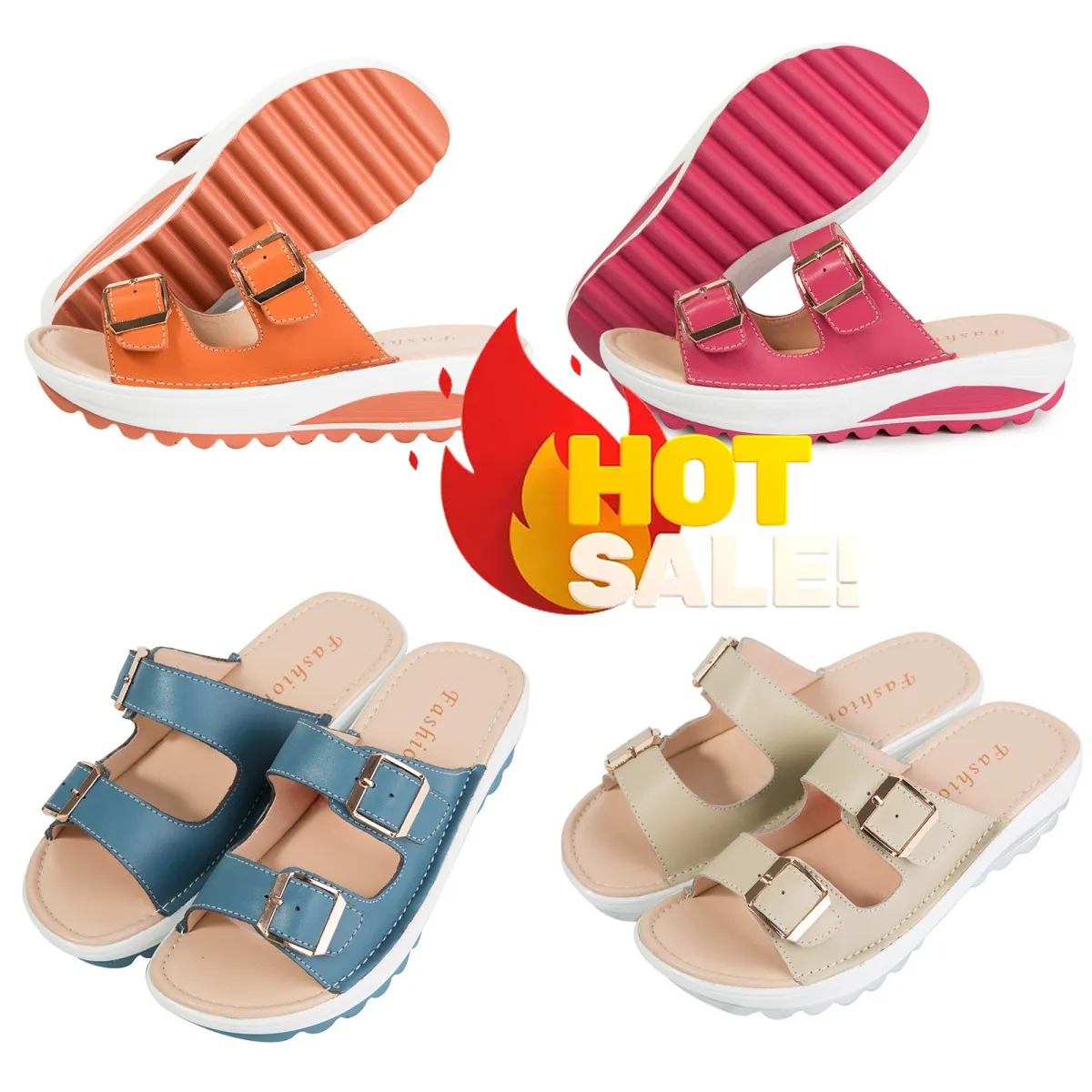 GAI Designer Slides High Quality Slides Fashion Macaron Sandals Ladies Summer Beach Flip Flops Slippers Sandal 35-42