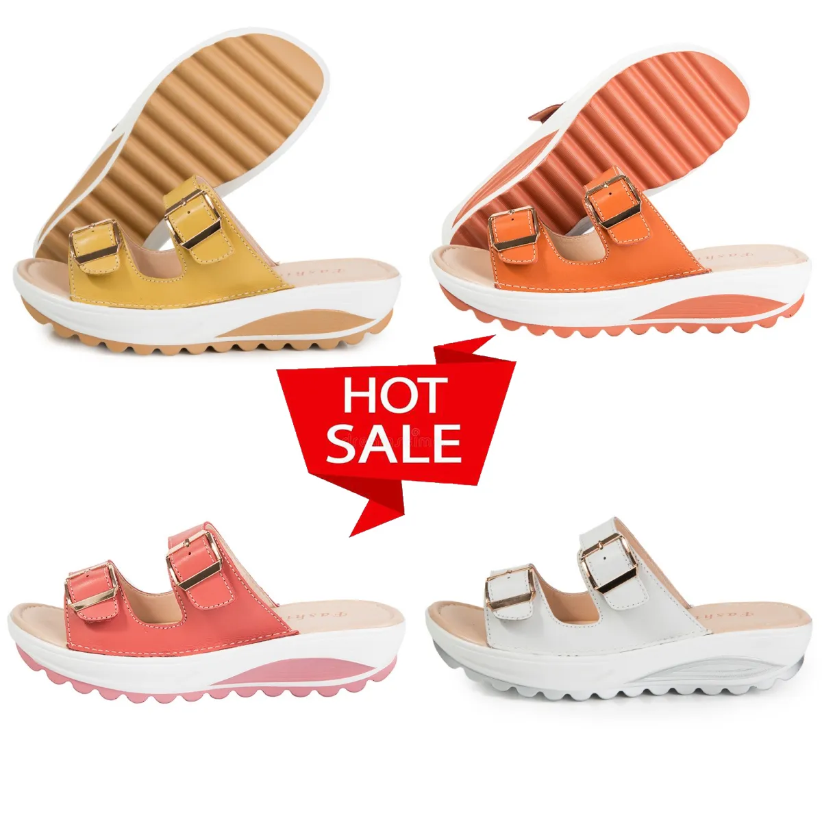 Jackz Zapatillas de diseñador de moda Sandalias de verano para mujer Zapatillas de moda de calidad Sandalias casuales con plataforma Zapatillas deportivas de moda de playa impermeables impresas GAI