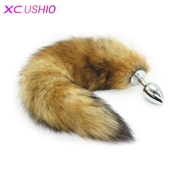 Metal Anal Plug Fox Tail Anal Sex Toys Anal Masturbator Animal Role Play Butt Plug Erotic Adult Products Sex Toys For Woman 07016877478