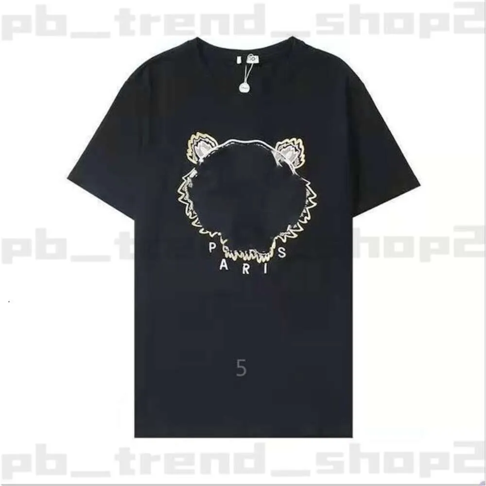 Kenzo Tシャツメンズ女性シャツ夏ケンツォスタイルTシャツの刺繍ゆるいティートレンド半袖シャツトップスアジアサイズ136