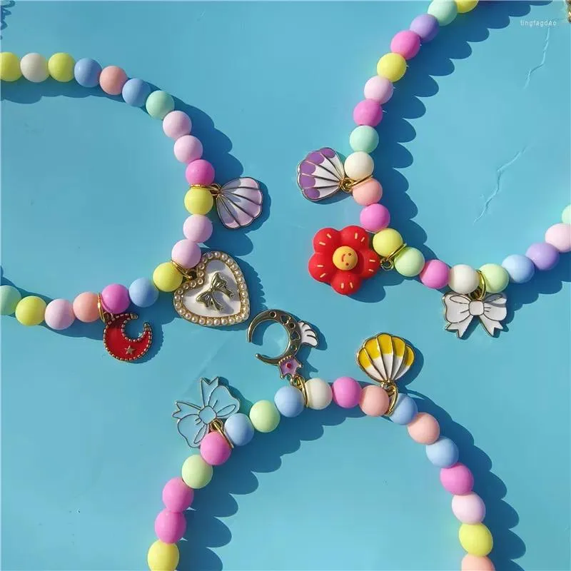 Halsbanden Leuke Kattenhalsband Huisdier Feest Bruiloft Ketting Kleurrijke Parel Juwelen Puppy Kroon Boog Shell Accessoires