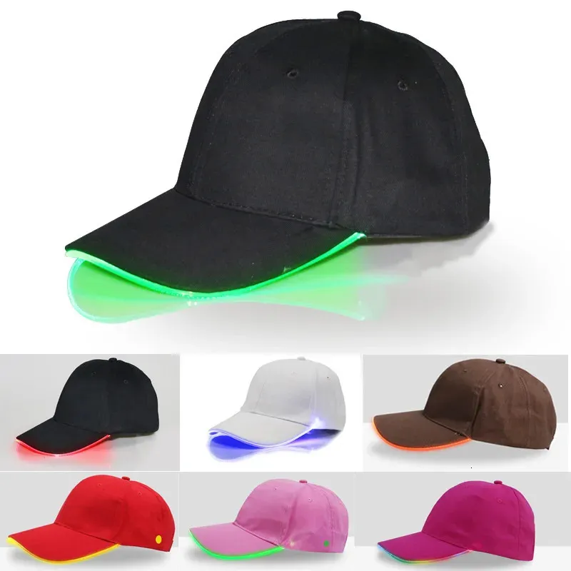 Männer Frauen LED Hüte Glow Baseball Caps für Wandern Laufen Joggen Outdoor Sport Nette Lustige Party Coole Leistung Cosplay Y2K 240227