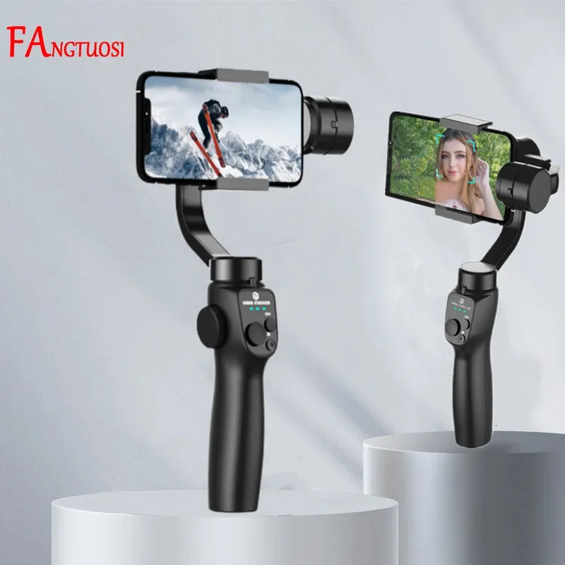 Fangtuosi F10 3-osiowy składany smartfon Handheld Gimbal Cell Fideo Record Vlog Stabilizator 240306