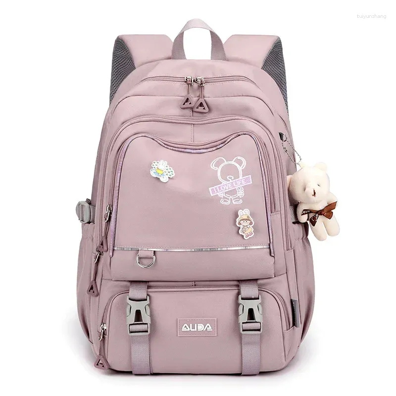 Backpack Large Capacity Nylon Shoulder Girls Korean Trend Travel Bag Junior High School Students Casual Bags