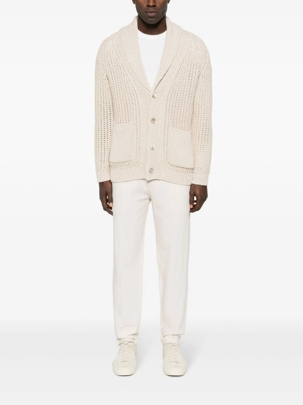 Hommes pull manteaux de créateurs automne et printemps tricots Brioni Cardigan en tricot au Crochet femmes