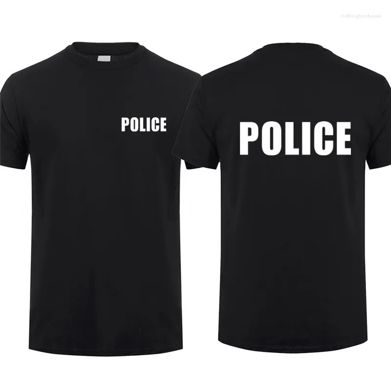 Men's T Shirts SWAT Security Man Cool T-shirt Short Sleeve Tops