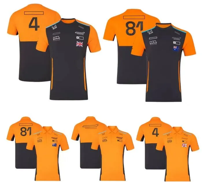 2024 Nuova polo da corsa F1 T-shirt estiva a maniche corte da uomo e da donna Stessa personalizzazione