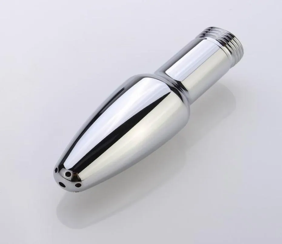 Metal Douche Enema Anal Cleaning Shower Head Washing Nozzle Sex Toys Male Masturbator Vagina Anal Cleaner Butt Plug for Men And Wo1904265