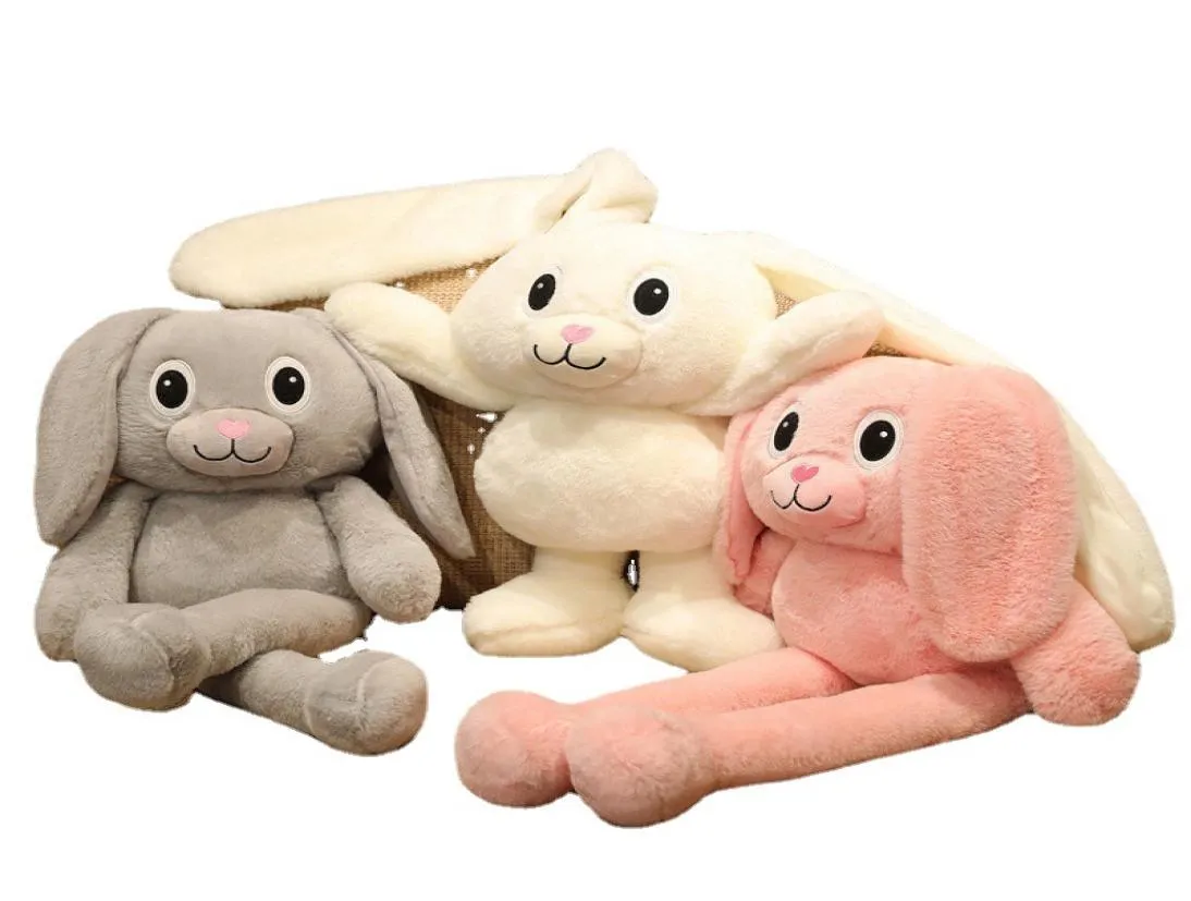 PlushDoll giocattoli orecchio bambola di coniglio retrattile ins carino peluche RabbitDolls fabbrica di giocattoli diretta s8050536