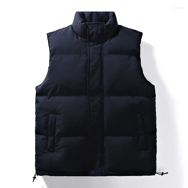 Gilet da uomo 2024 Gilet autunno/inverno Bello caldo canotta senza maniche Cappotto sportivo in cotone con colletto alla coreana