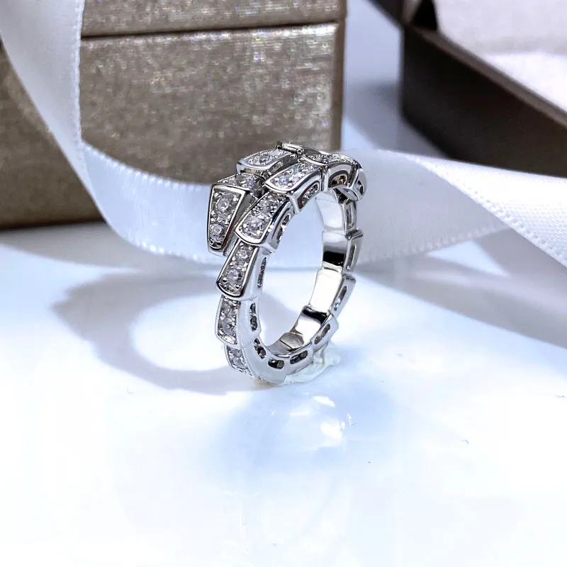 18K Золотая плита Serpentii кольца универсальное кольцо -кольцо 2 стиля змея.