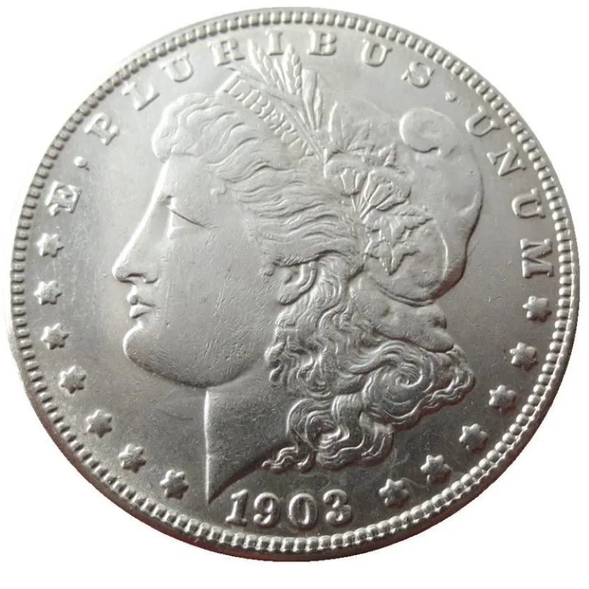 90 % Silber US Morgan Dollar 1903-P-S-O NEUE ALTE FARBE Bastelkopie Münze Messing Ornamente Heimdekoration Zubehör233W