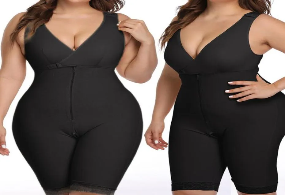 Kvinnor Slimming Body Shaper Midjetränare Modellering Bälteslår Reducer Mage Control Butt Lifter Push Up Shapewear Fajas Plus Size T3351448