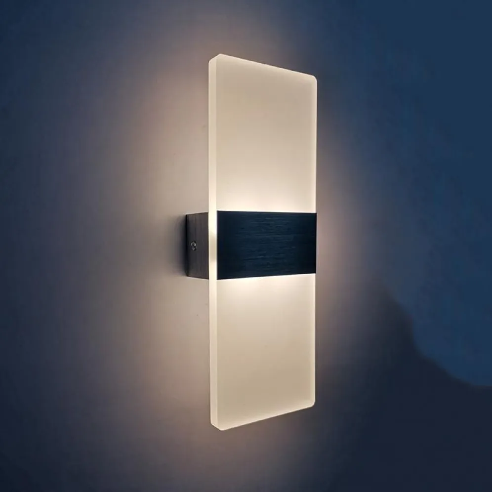 Wall Lamp Modern Luminaria Led Lighting 6w 29cm Length Acrylic AC85-265V Bedding Room Living Indoor Sushi Shape260T