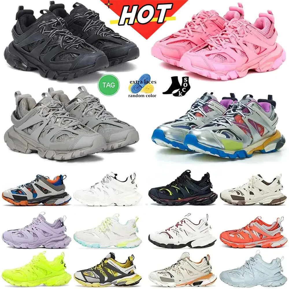 Track Tracks Chaussures décontractées Hommes Femmes Baskets Track 3 3.0 Chaussures Blanc Noir Baskets Retro Track 9 9.0 Tess.S.Chaussures à plateforme imprimées en nylon Gomma Leather Trainer