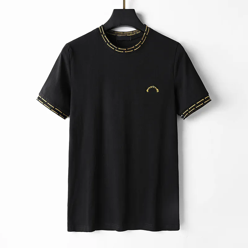 2024 T-shirt pour hommes de concepteur été rond à manches courtes col pull classique motif brodé lettre imprimé 100% couleur unie lâche décontracté vêtements polyvalents M-XXXL