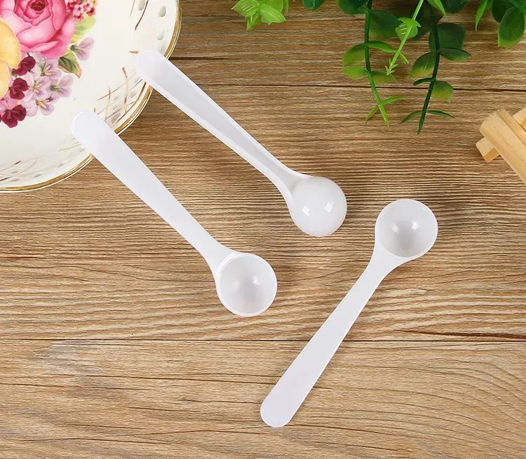 1g/2ml Plastic Measuring Spoon for Coffee Milk Protein Powder Kitchen Scoop SN5100