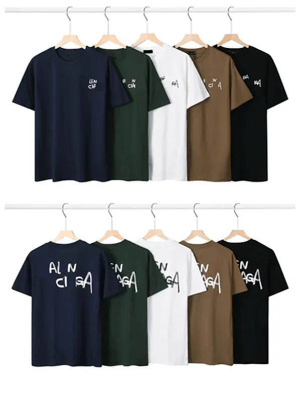 Мужская дизайнерская футболка из чистого хлопка с принтом «Алфавит аниме», однотонная мужская футболка с круглым вырезом, свободная одежда, топ M-2XLqiao