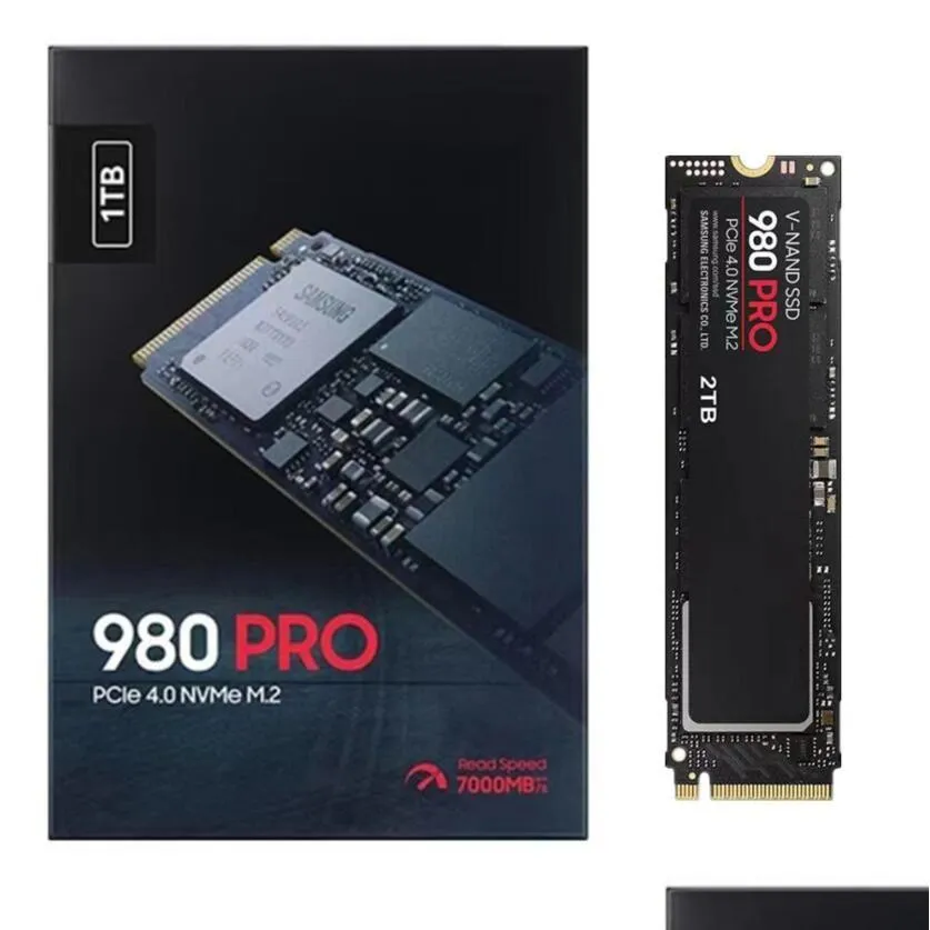 Dischi interni a stato solido Samsun - 980 Pro 1 TB Gaming Ssd Pcie Gen 4 X4 Nvme Drop Delivery Computer Unità di rete Archiviazione Ot8Mt