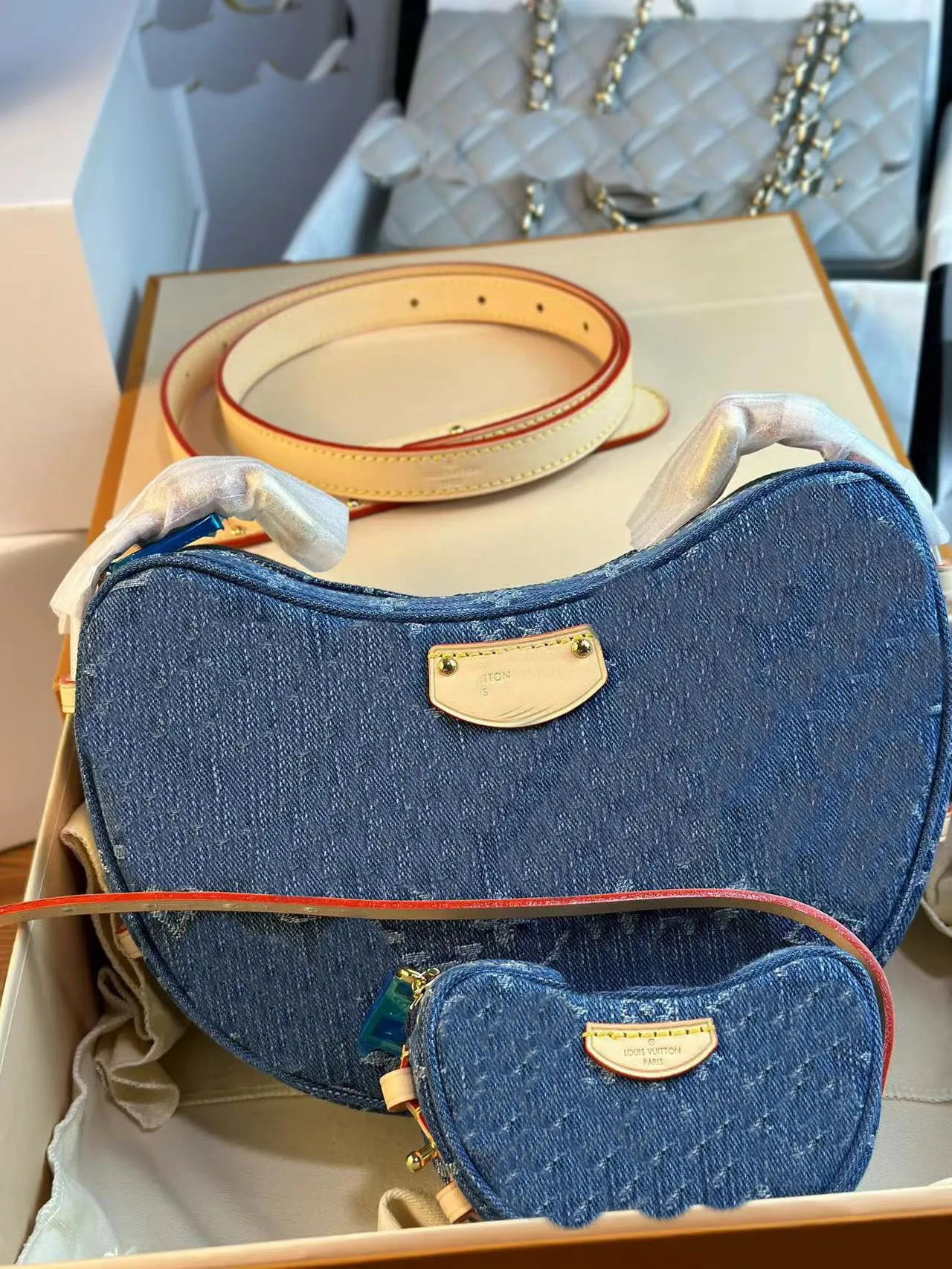 5aaaaaSac à pois en deux pièces avec sac à bandoulière de forme incurvée Sac à bandoulière de haute qualité Designers Femmes Sac à main Summer Luxurys Marques Sacs à bandoulière Configuration de la boîte gratuite