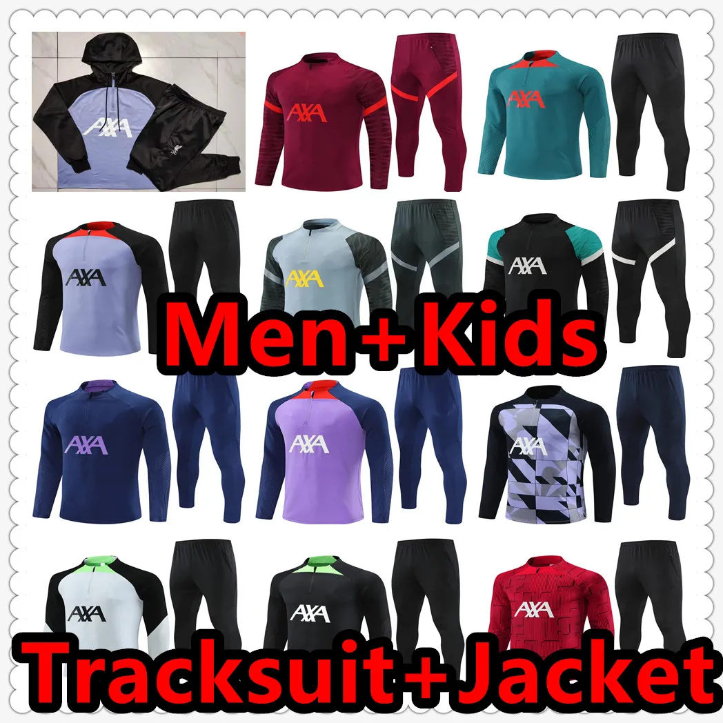 22 23 24 Tracksuit Soccer Jersey Shirt Football Jerseys Training Costume Jacket Tracksuits 22 2023 2024 Chandal Futbol survivant Foot Maillot de Men and Kids 999