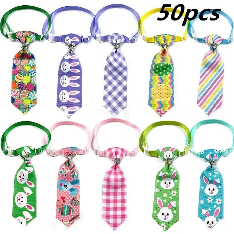 Dog Apparel 50 100pcs Easter Accessories Pet Cat Neckties Bow Tie Spring Supplies Small Bowties Collar Pets Dogs2251