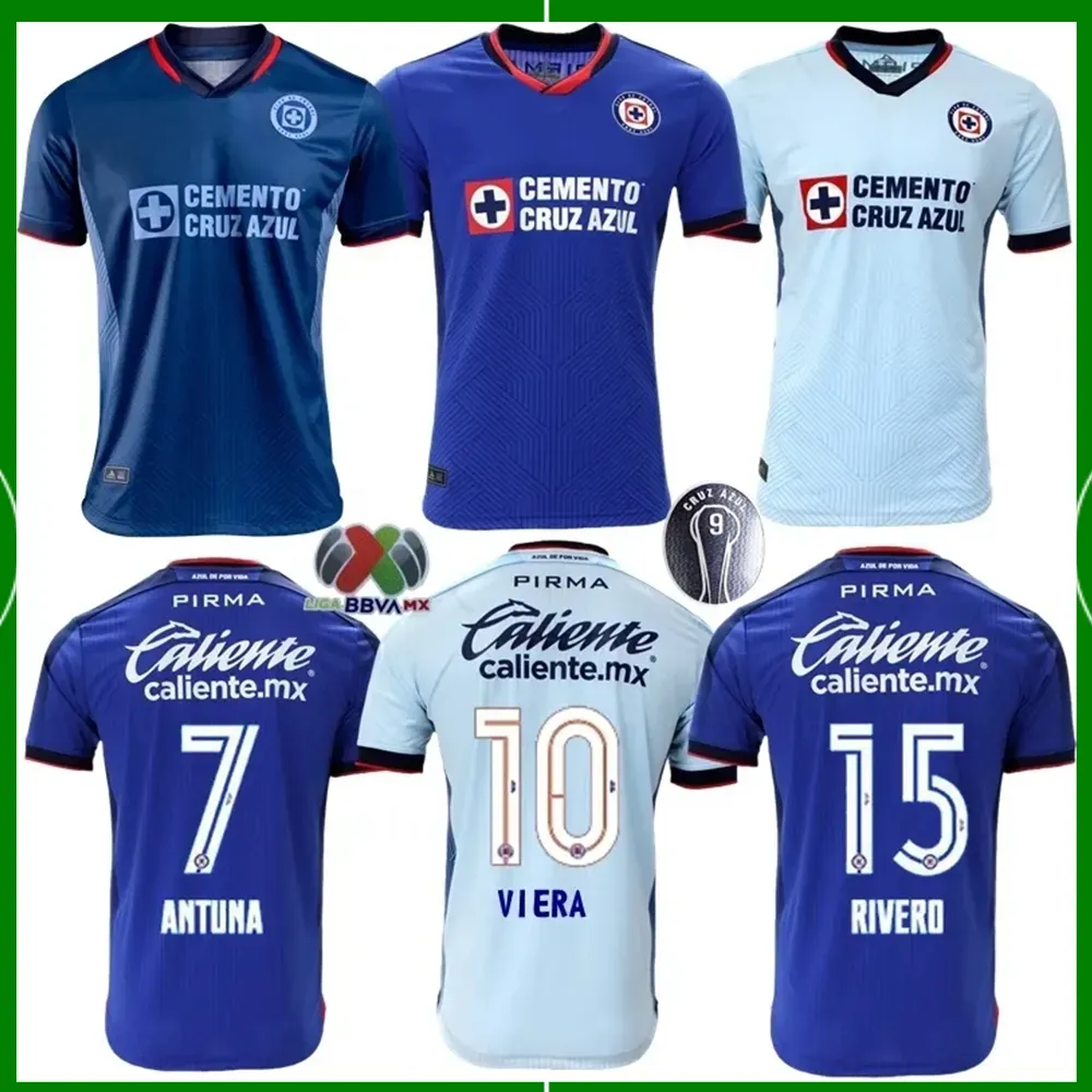 2024 Cruz Azul Soccer Jerseys 23 24 CDSYC MEXICO LEAGUE VIEIRA LIRA RODRIGUEZホーム