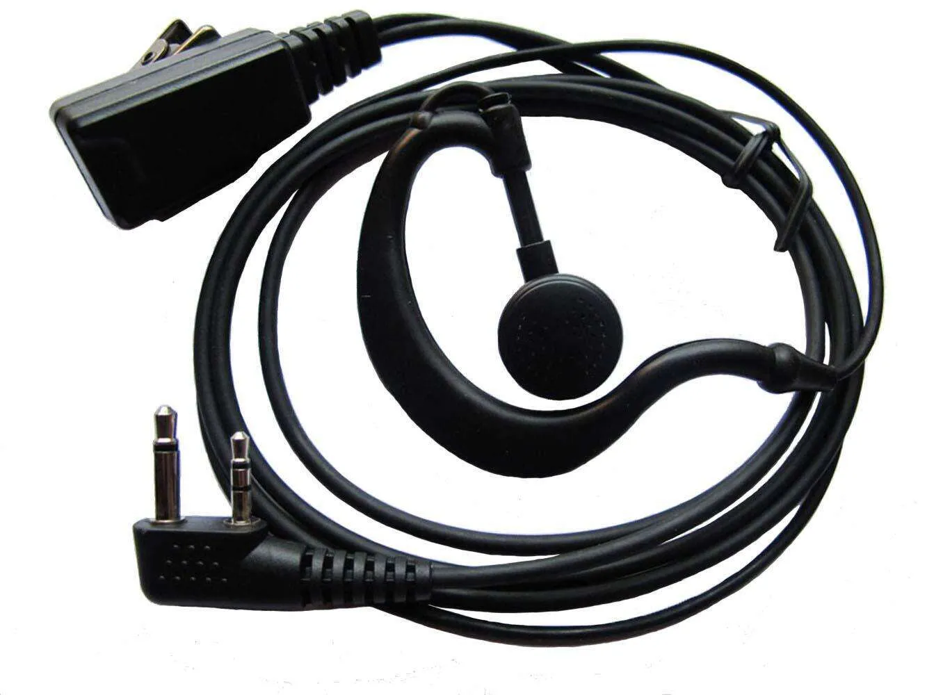 Auricolare a forma di G con microfono per radio Icom IC-V8 V80 V80E V82 V85 F4026 F3G F4G F11 F11S F14 F14S F21 F21S F24 F24S 2 PIN