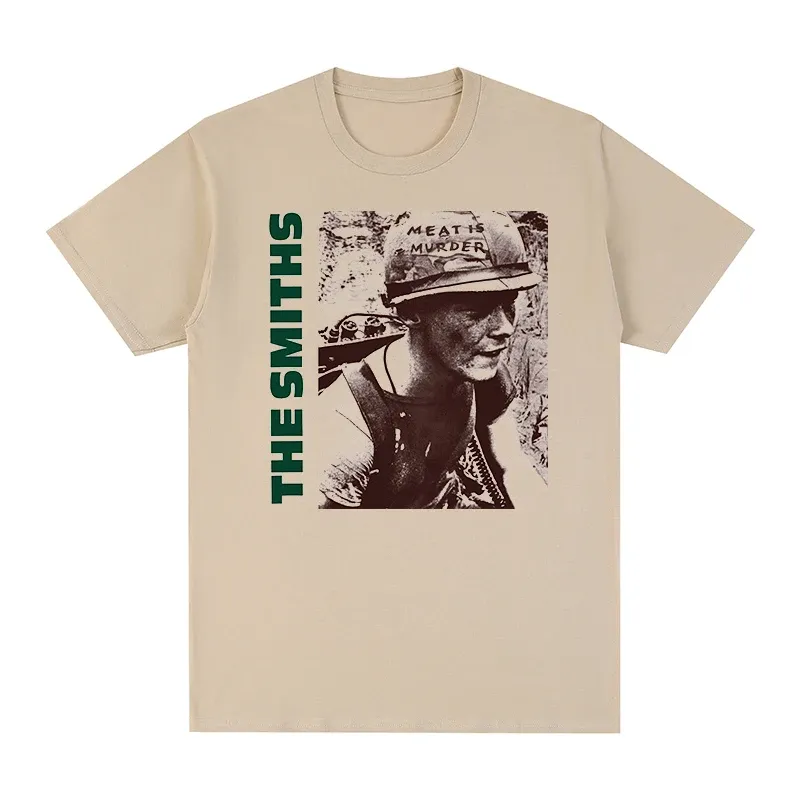 Camiseta The Smiths Meat is Murder Morrissey Marr 1985 Punk Rock Band Vintage Camiseta de algodão masculina camiseta nova camiseta feminina tops