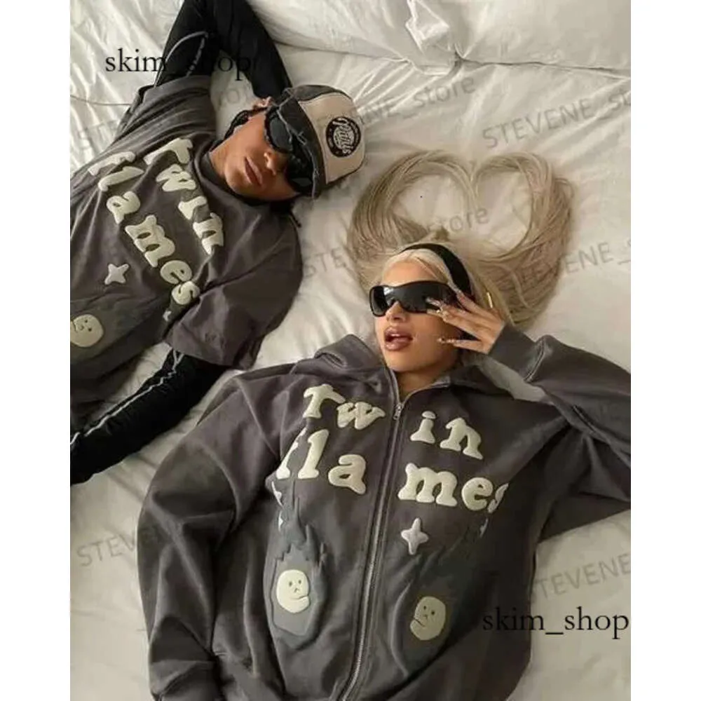 Gezegen Sweatshirt Harajuku Y2K Erkekler Hip Hop Karikatür Mektubu Grafik Baskı Büyük Boy Hoodies Sweatshirt Kırık Kadınlar Gotik kazak Hoo 104