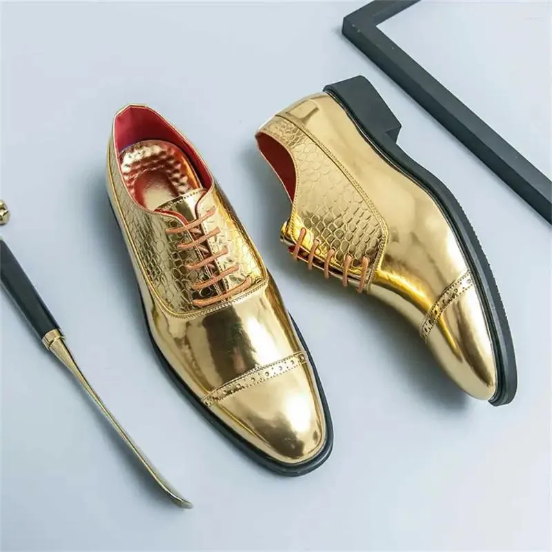 Zapatos de vestir Big Sole 490 Gold Man Formal Heels Black 2024 Sneakers Sport Chassure Beskets Jugar de segunda mano 5