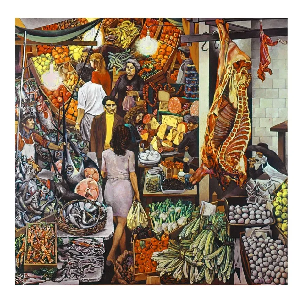 Renato Guttuso La Vucciria Painting Poster Print Home Decor FramedまたはUnframed Popaper Material213J