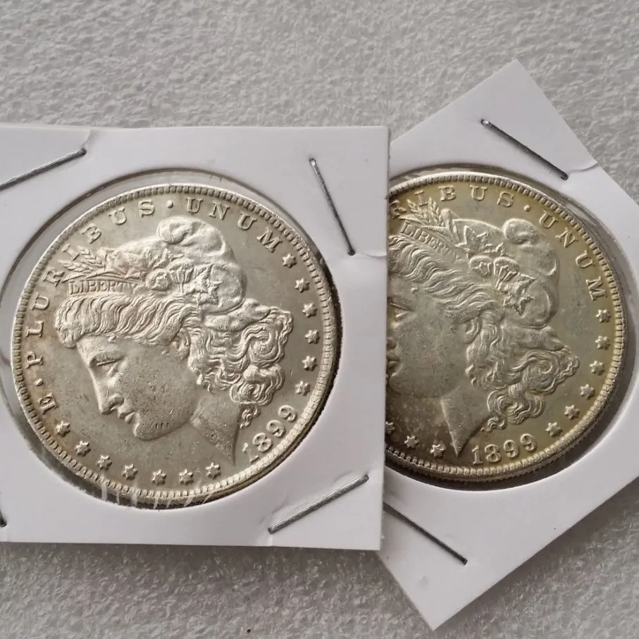 Morgan 1899 – pièce de monnaie à deux visages, pièces magiques intéressantes, cadeaux, accessoires pour la maison, pièces en argent 233O