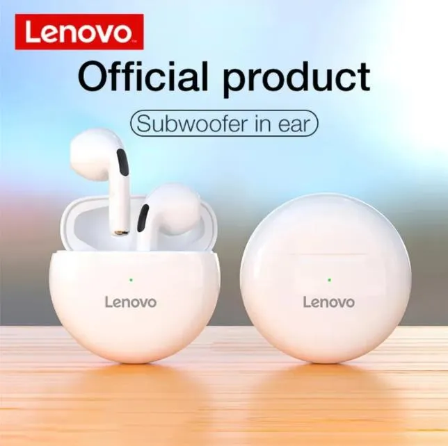 Lenovo HT38 TWS Earphone Wireless Fone Bluetooth Headphones AI Control Mini Headset Dual Mic Noise Reduction HiFi Stereo Earbuds