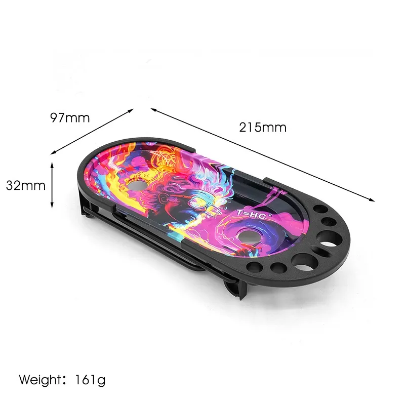 Rolling Console Paling Tobacco Rolling Metal Tray Multifunkcjonalne ręczne taca na dym