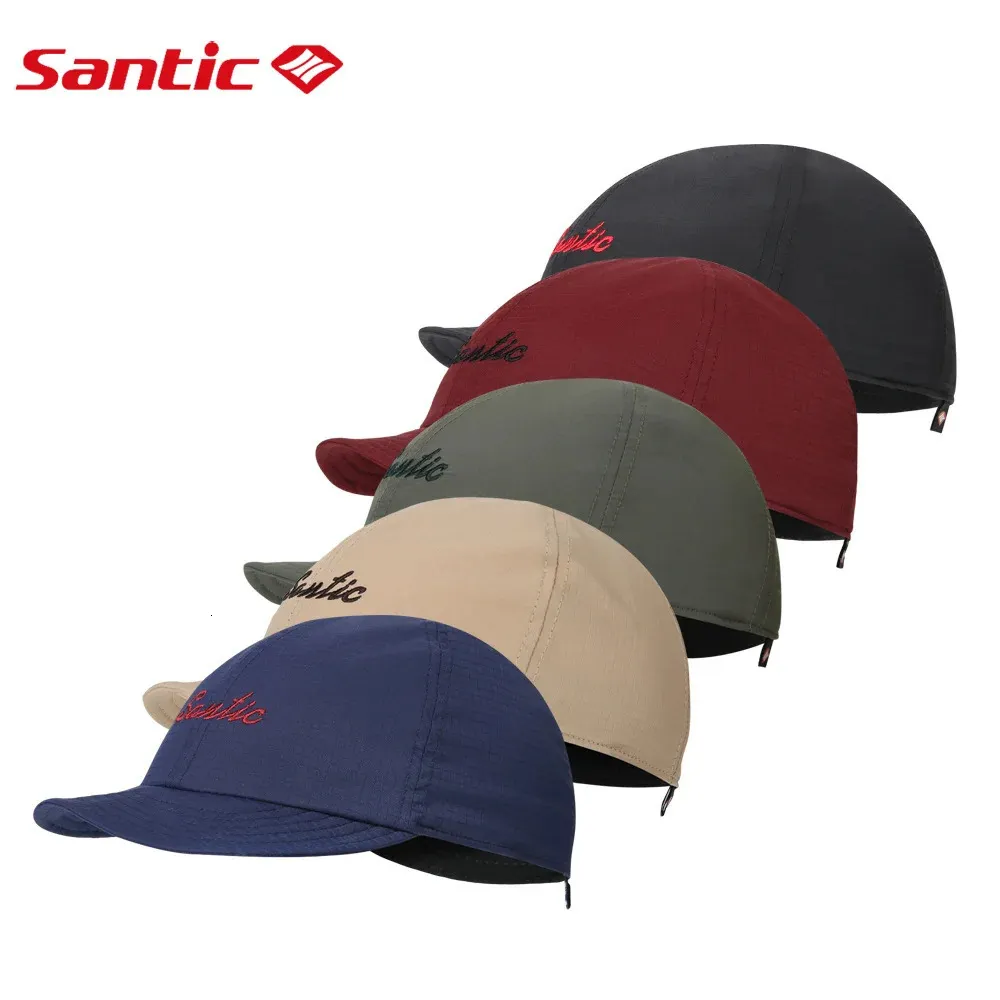 Santic Cycling Cap Sports Cycling Hats Outdoor Road Bike Hats Head Wear Hats Free Size 240304