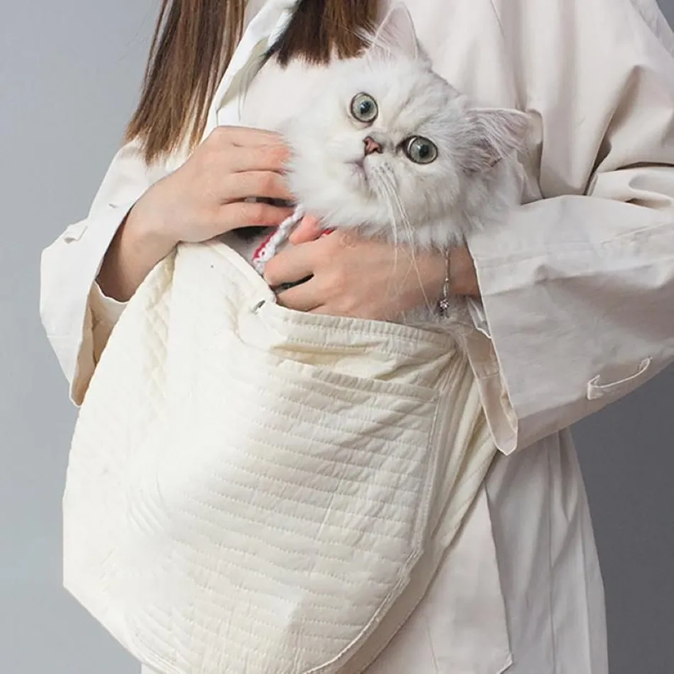 Dog Car Seat Covers Kitten Carrier For Cats Comfort Tote Bag Handmade Pet Cat Outdoor Travel Handbag Breathable Sling Shoulder Pup341g