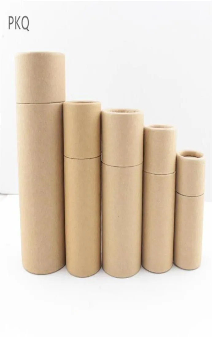 10 20 30 50 100 ml bouteilles d'huile boîte d'emballage emballage en papier kraft tube en carton pour flacon compte-gouttes boîte de parfum de rouge à lèvres ronde291i8884005