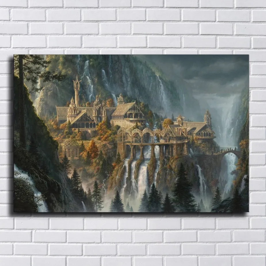 Lord of the Rings målning Skriv ut bilder för vardagsrum heminredning abstrakt väggkonst oljemålning poster233i