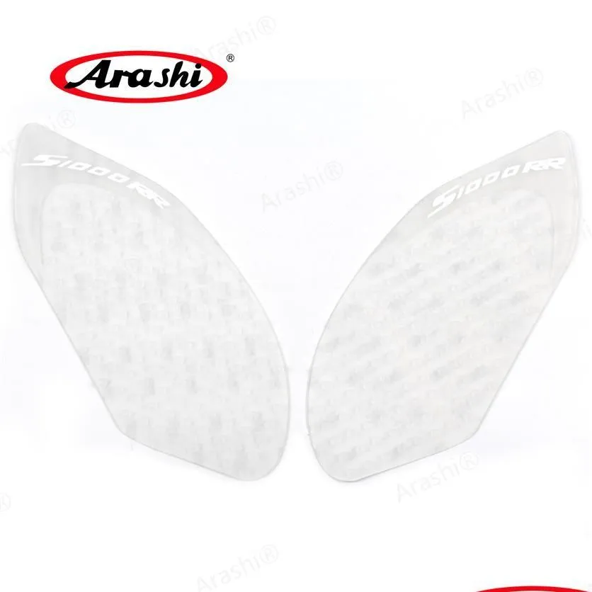 Adesivos de motocicleta Arashi Anti Slip Fuel Tank Pads para S1000RR 2009- Protetor Pad Adesivo Gás Knee Grip Traction S281R Drop Delivery Otmve