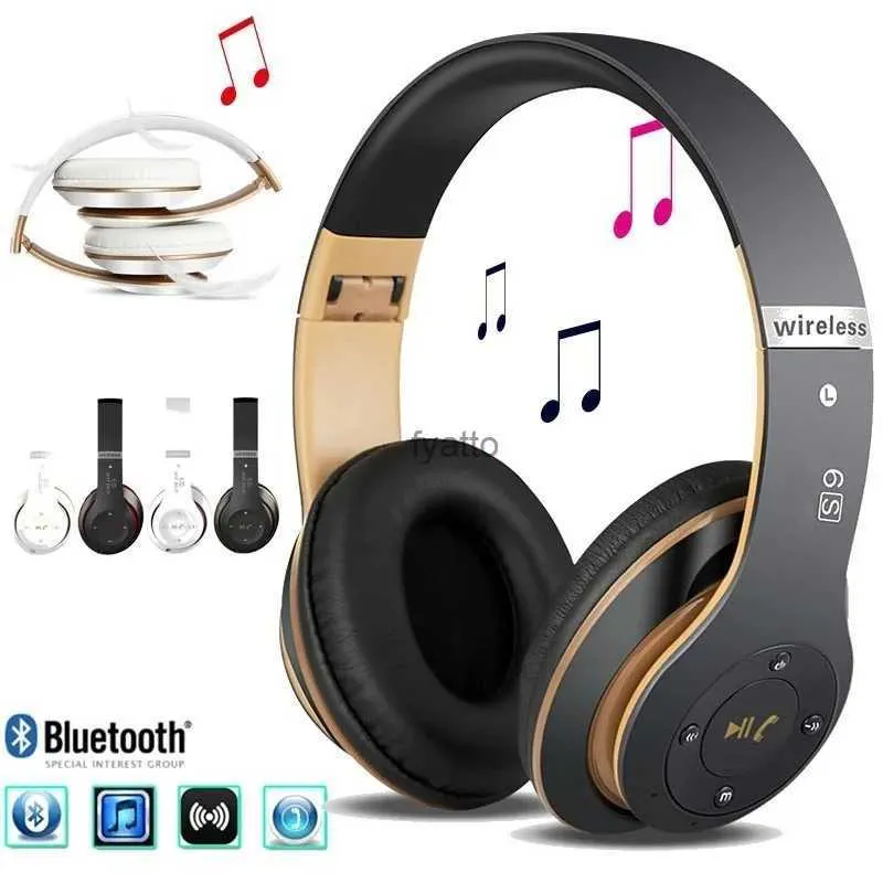 Cell Phone Earphones Wireless Headphones Sport Bluetooth 5.0 Earphone Foldable Wirele Handsfree Headset Ear Buds Head Earbuds ForH240312