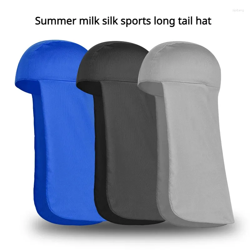 Bandanas bisiklet gölge kapağı erkekler soğutma sporları uzun kuyruk şapkası yaz UV koruma boyun koruyucu balıkçılık yürüyüş sert astar