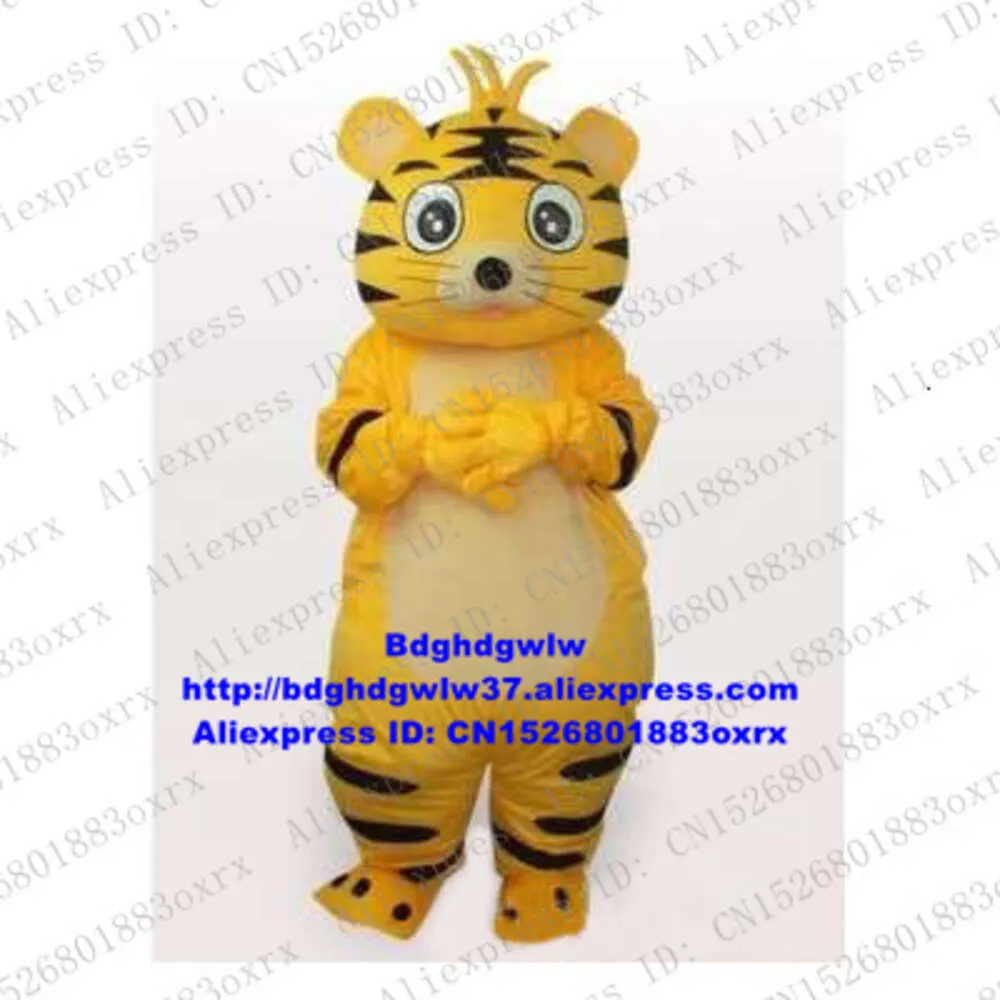 Costumi della mascotte Costume da mascotte tigre gialla Costume da personaggio dei cartoni animati per adulti Vestito da qualcuno all'interno dell'ipermercato del mercato Zx1513