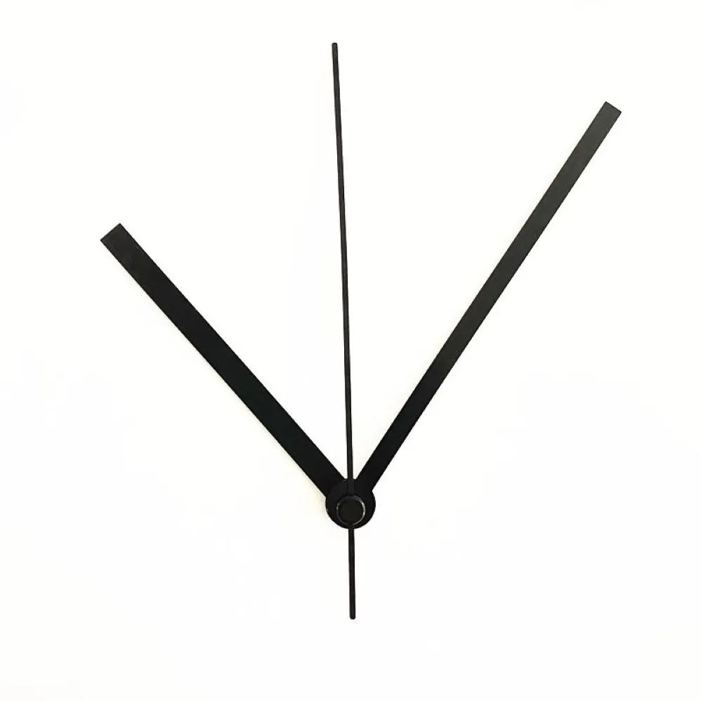 Lancetta in metallo nero per meccanismo di movimento dell'orologio al quarzo fai da te accessori di riparazione kit puntatori per orologio Tools336I